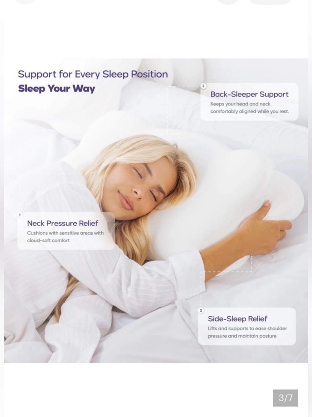 Mellow CloudAlign™ Pillow - Picture 3 of 11
